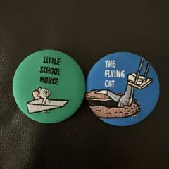 トムとジェリー刺繍缶バッチ