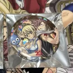 フェアリーテイル アニカフェ 缶バッジ ナツ ルーシィ ハッピー