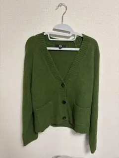 UNIQLO グリーン カーディガン M