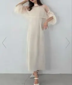 チュールボレロ+キャミワンピースセット