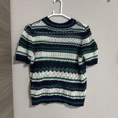 earth music&ecology レーストップス ニット