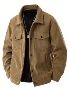 5XL‼️ コーデュロイワークジャケット　ブラウン