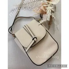 tal.by yumi. レザーミニショルダーバッグ スマホショルダー 淡色のサムネイル