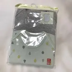 UNIQLO ユニクロ　クルーネックボディスーツ　長袖　2P 90cm 新品