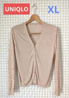 UNIQLO シースルー カーディガン XL ベージュ