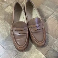 最終値下げ！ラルフローレン ローファー　美品 ラルフローレン ローファー レザーシューズ 厚底 黒 8.5B