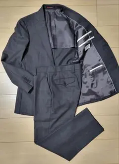 【美品】 オリヒカ ジャケパンスーツ 3ピース グレー 格子柄 Y4