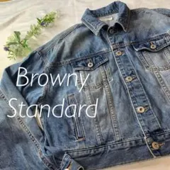 D1277【美品】ブラウニースタンダード　デニムジャケット Gジャン