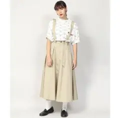 新品未使用　punyus プニュズ　サス付きロングスカート　ベージュ　サイズ3