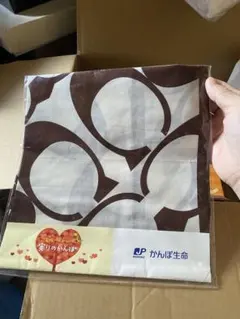 かんぽ生命 タオルハンカチ COACH
