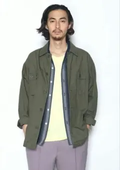 WACKO MARIA/ARMY SHIRT（KHAKI）25秋冬　XL