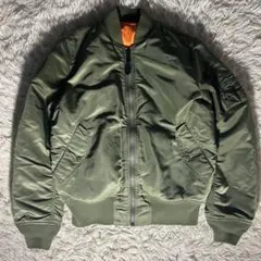 90s alpha industries ma-1 フライトジャケット　グリーン