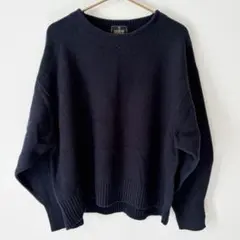 アーバンリサーチ ドアーズ ハミルトンウール ニット セーター ネイビー