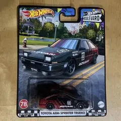 ホットウィール ブルーバード トヨタ AE86 スプリンター トレノ アドバン