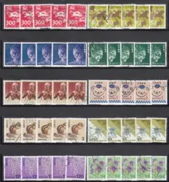 初日消印 使用済み切手 5,000枚以上　1977年〜1998年 初日消印 使用済み切手 5,000枚以上 1977年〜1998年 初日消印 使用