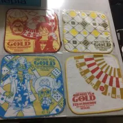 ワンピース タオルハンカチ 4枚セット