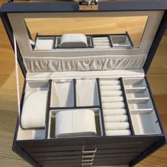 ネイビー アクセサリーケース A4サイズ