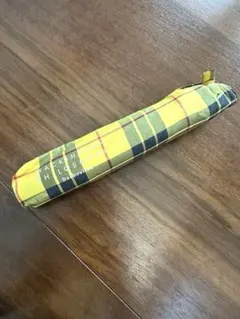 マッキントッシュ フィロソフィー 軽量　折りたたみ傘 チェック柄　黄　新品