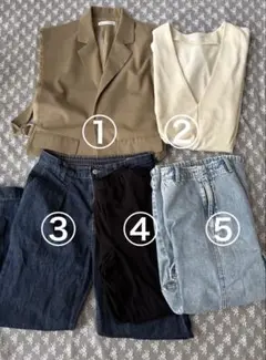 レディース　5点セット　Lサイズ　フリーサイズ　春