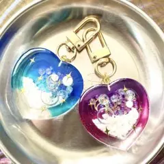 シェイカーキーホルダー　空ハート