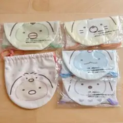 一番くじ　すみっコぐらし　みんなでことりっコテーマ　F賞　まるい巾着袋　セット