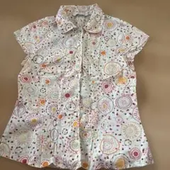 LAURA ASHLEY 半袖シャツ 総柄 コットン100%のサムネイル