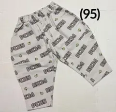 赤ちゃん本舗　ＰＣＨＹ　ロゴ総柄ツイルパンツ　アイボリー　(95㌢)