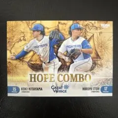 BBM GREATVOYAGE 北海道日本ハムファイターズ 伊藤大海 北山亘基
