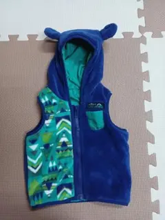 【美品】80㎝ フリースベストBREEZE クマ耳フード付き 12/16まで⭐