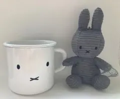 ミッフィー ボントントイズ　コーデュロイ キーホルダー&ホーローマグカップ
