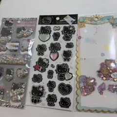 サンリオ　キラキラカプセルシール　ラインストーンシール　ウォーター