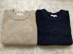 グローバルワーク　プルオーバーニット2着セット