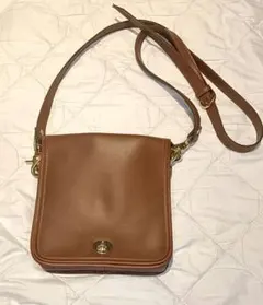 COACH ショルダーバッグ ブラウン レザー ターンロック