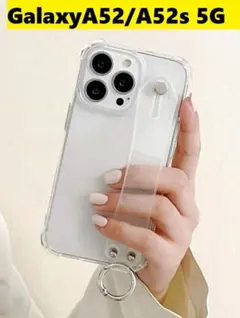 GalaxyA52 ハンドストラップ ベルト リング Galaxyケース