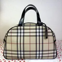 【美品・希少】ヴィンテージ BURBERRY ノバチェック ハンドバッグ