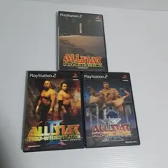 PS2ソフト　オールスター・プロレスリングⅠ、Ⅱ、Ⅲ　3本セット