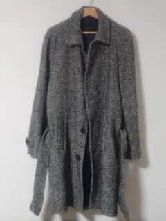 PALTO　ベルテッドヘリンボーンコート　イタリア製　国内正規品
