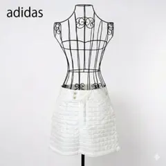 adidas アディダス キルティングスカート ホワイト ゴルフウェアのサムネイル