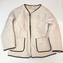 Hina Style ノーカラーキルティングジャケット 3Lのサムネイル