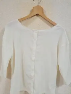 美品✨ROPÉ PICNIC ホワイト 五分袖カーディガン 38