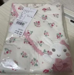 新品タグ付＊キムラタン＊クーラクール＊うさぎトップス＊90＊長袖＊冬＊アイボリー