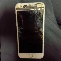 Apple iPhone シルバー 画面割れ訳ありジャンク