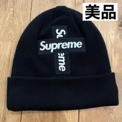Supreme NEW ERA Cross Box Logo Beanie 黒
