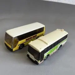 トミカ　ミニカー　バス2台　日本製　レトロ　ジャンク品　都営バス　はとバス