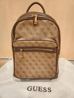 GUESS ブラウン ロゴパターン リュックのサムネイル