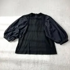 新品未使用】ストロベリーフィールズ ピンタックレースブラウス 麻 