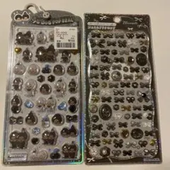 シール2枚セット　モンチッチ　リボン