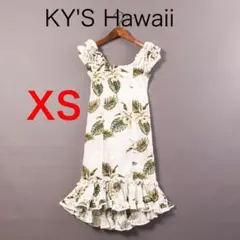 H1855-94◾️KY'S Hawaii 　花柄ワンピース　コットン