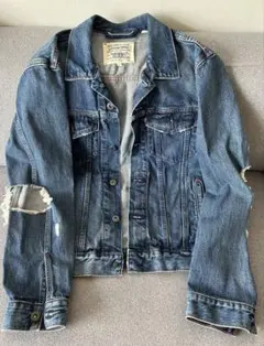 【美品】LEVI STRAUSS & CO. ダメージデニムジャケット メンズ