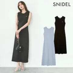 スナイデル　ワンポイントカットワンピース ネイビー